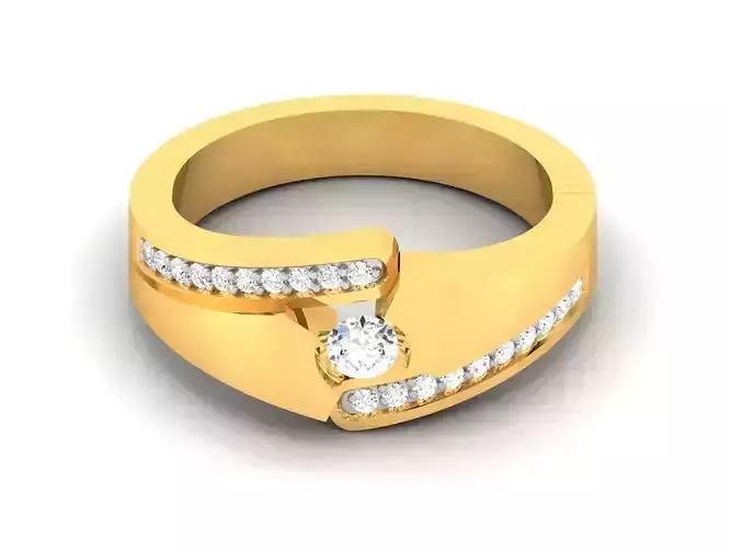 Women band ring 3dm stl render