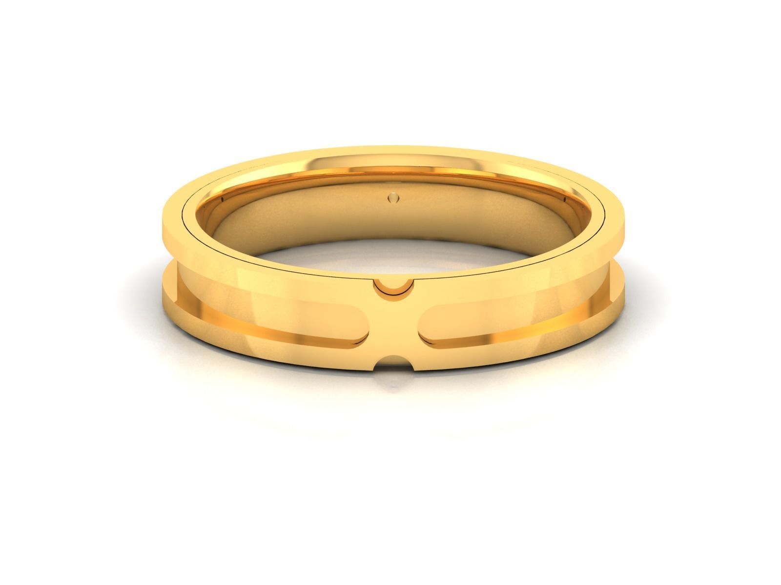 Women band ring 3dm stl render 3D print model_8