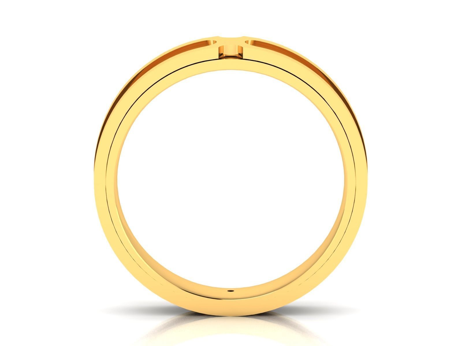 Women band ring 3dm stl render 3D print model_3