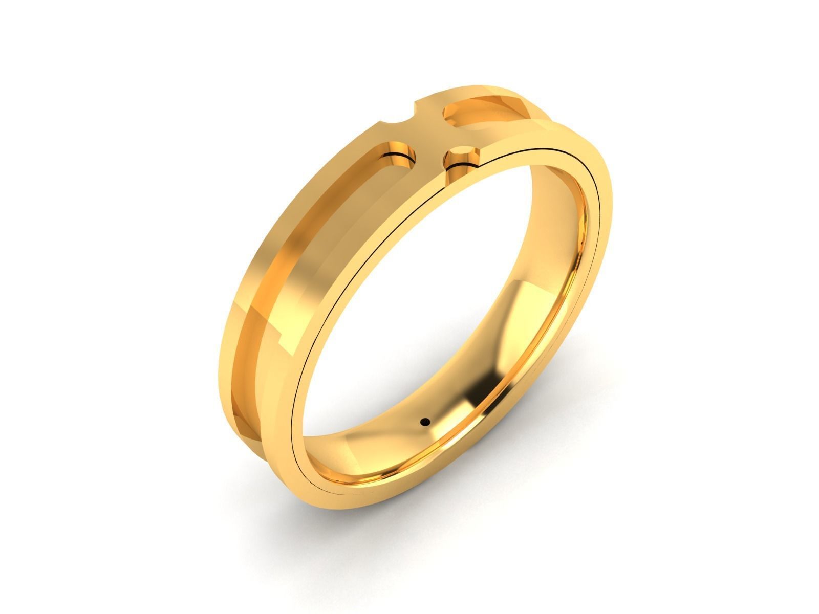 Women band ring 3dm stl render 3D print model_1