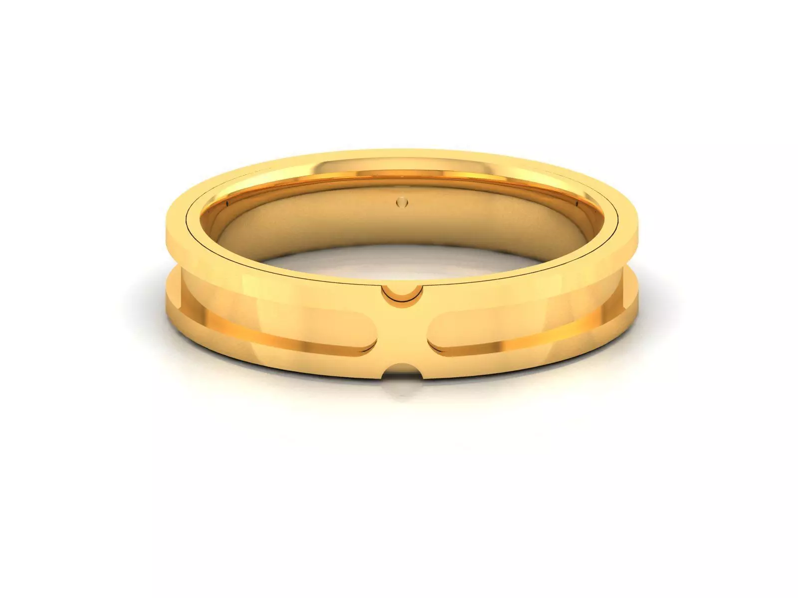 Women band ring 3dm stl render 3D print model_0