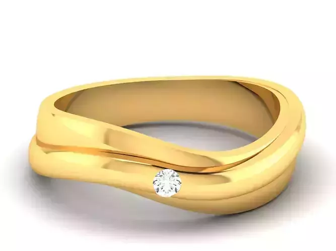 Women band ring 3dm stl render
