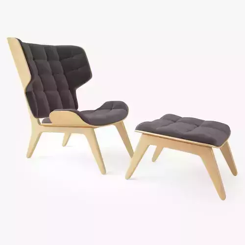 Mammoth Chair and Ottoman by Norr11