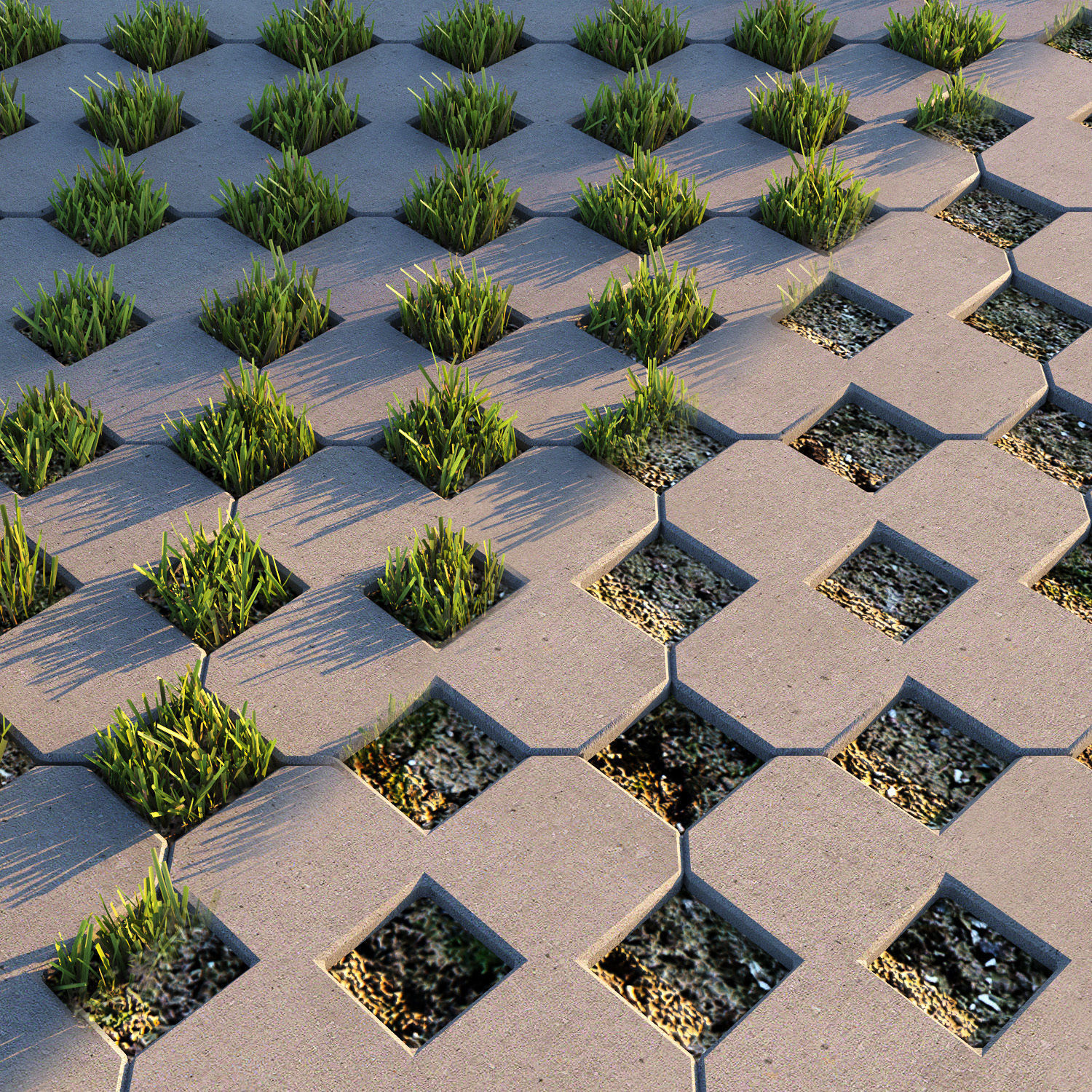 Eco paving stone 01 3D model_4