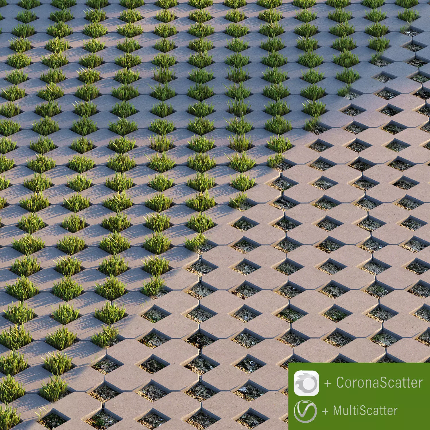 Eco paving stone 01 3D model_0