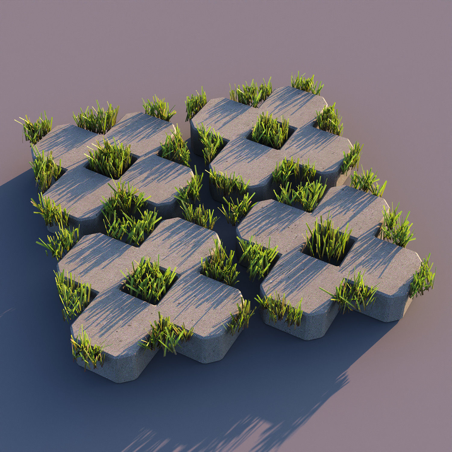 Eco paving stone 01 3D model_9