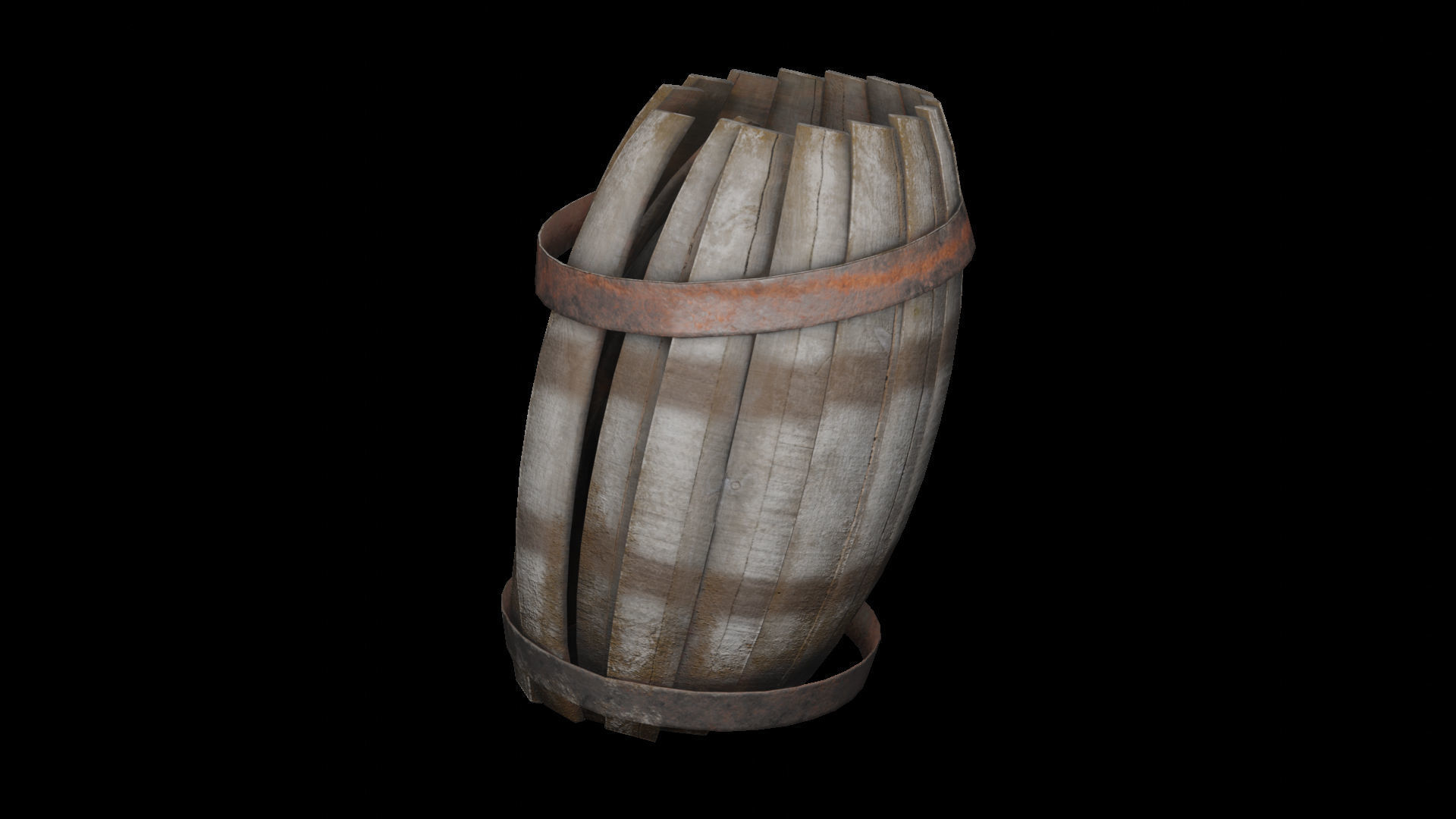 Extensive Barrel Collection Low-poly 3D model_10