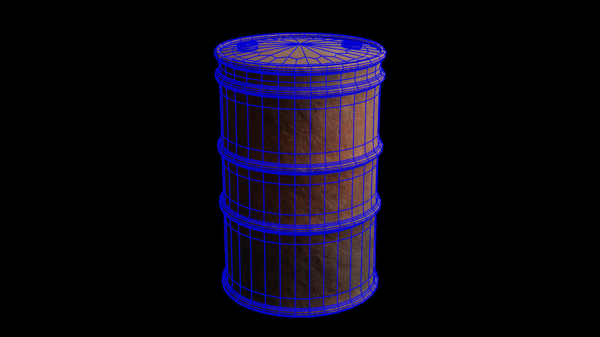 Extensive Barrel Collection Low-poly 3D model_23