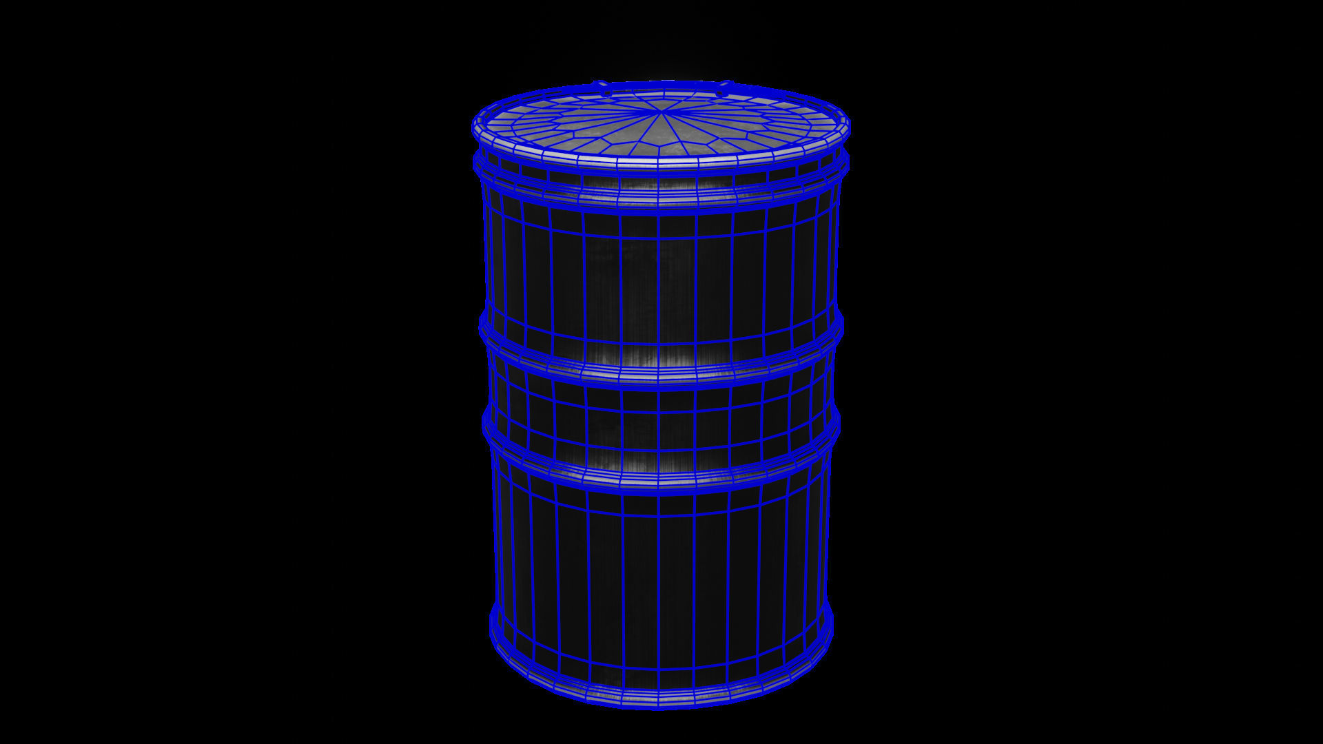 Extensive Barrel Collection Low-poly 3D model_67