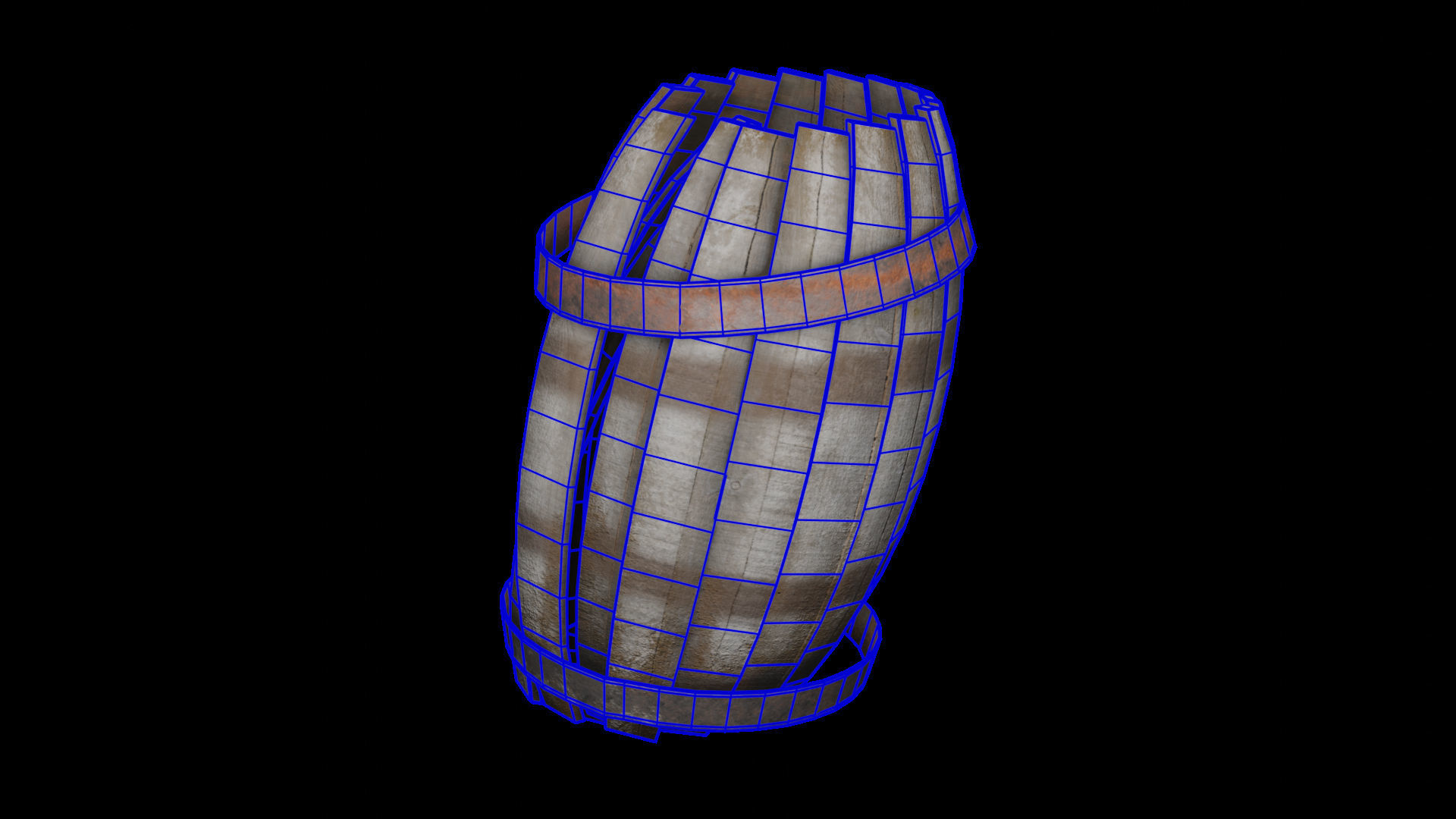 Extensive Barrel Collection Low-poly 3D model_11