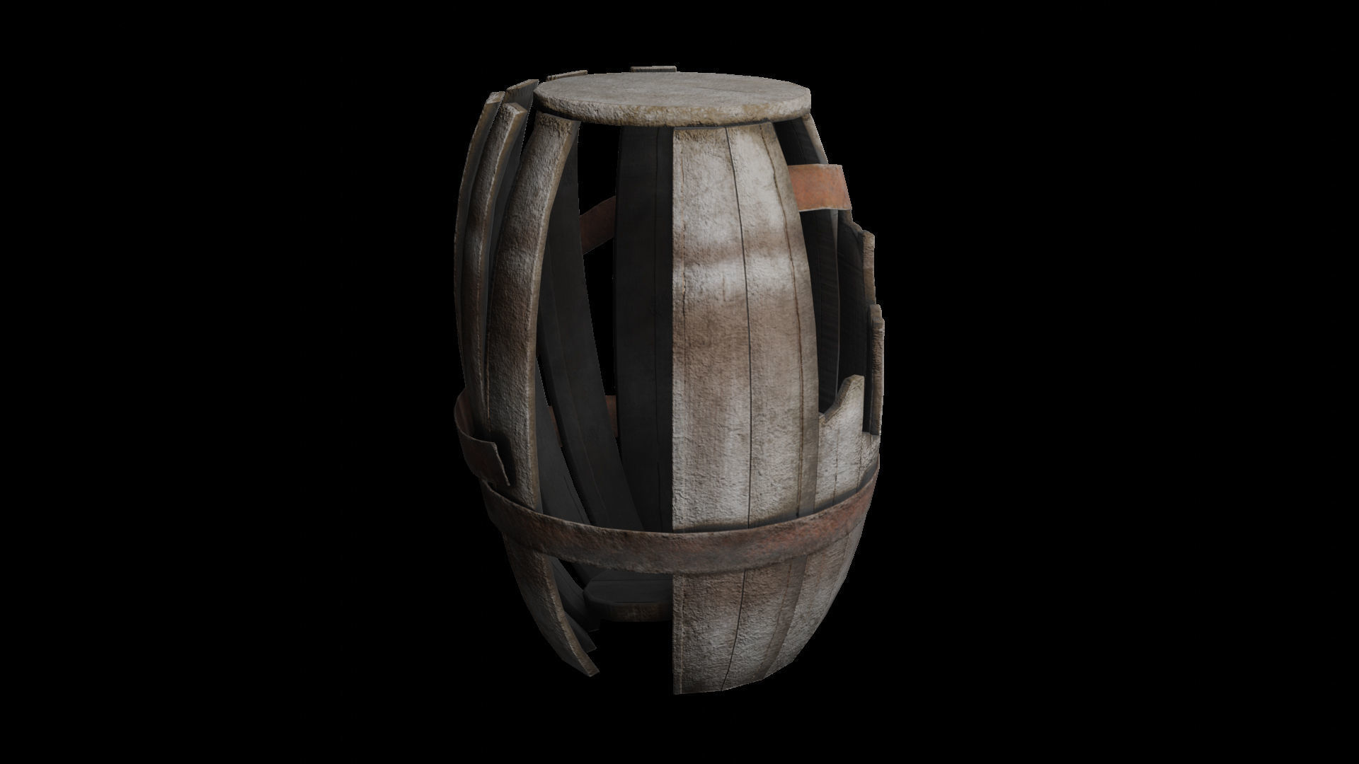 Extensive Barrel Collection Low-poly 3D model_12