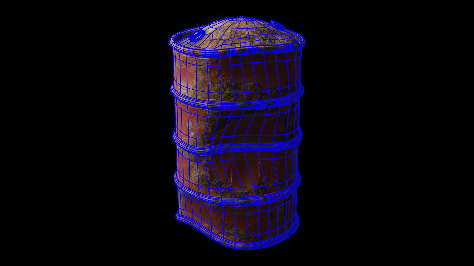 Extensive Barrel Collection Low-poly 3D model_19
