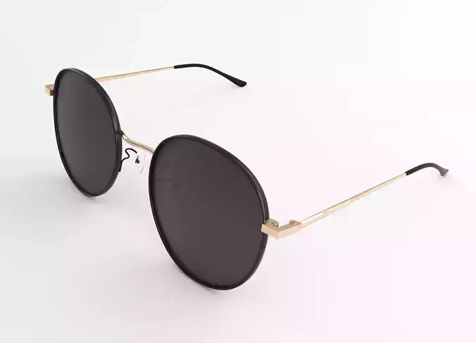 Sunglasses round - gold