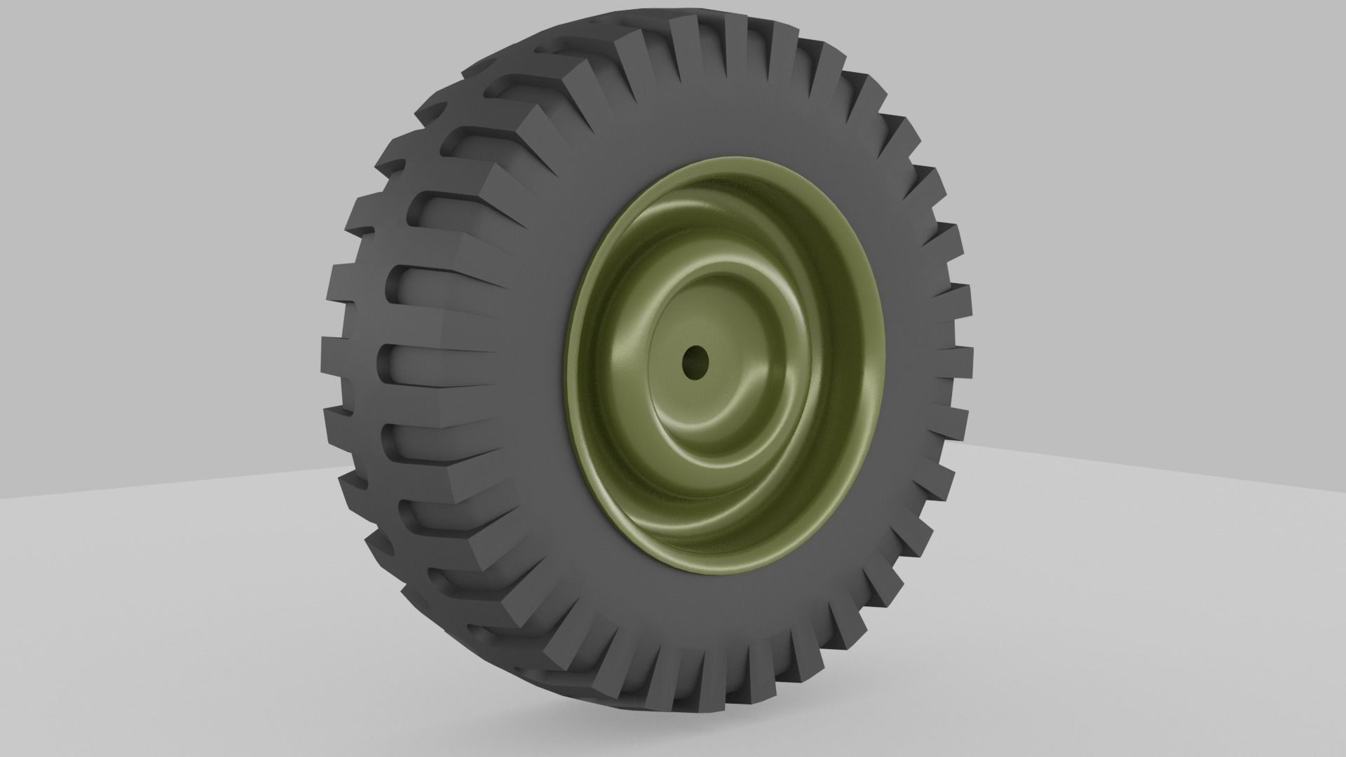 Printable Willys Jeep Wheel 3D model 3D printable | CGTrader