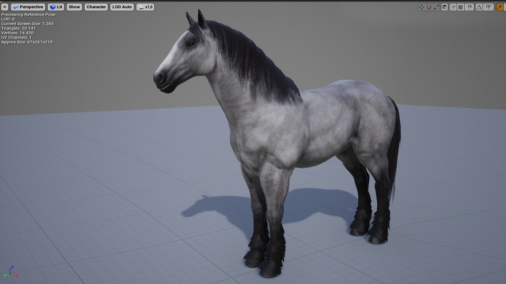 Stallions - Game Ready horse Low-poly 3D model_13