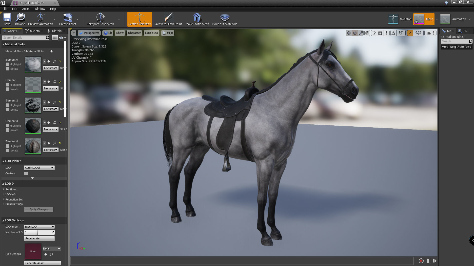 Stallions - Game Ready horse Low-poly 3D model_14