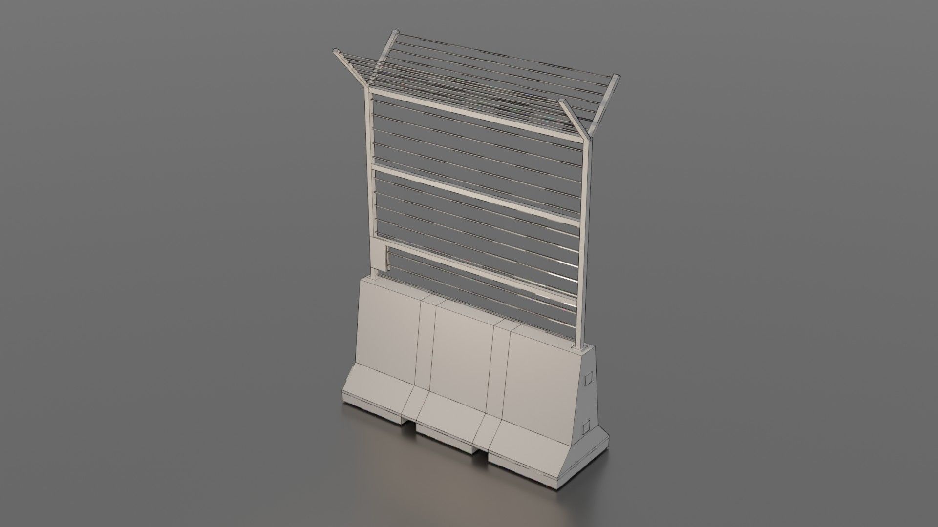 Concrete barrier  3D Model Collection_33