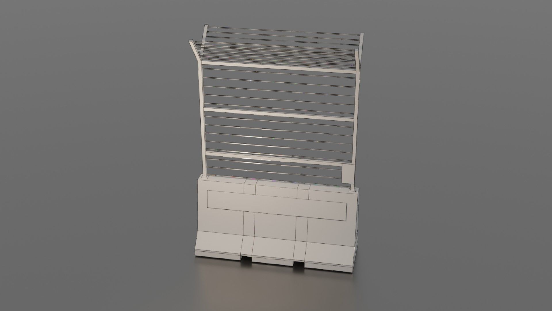Concrete barrier  3D Model Collection_27