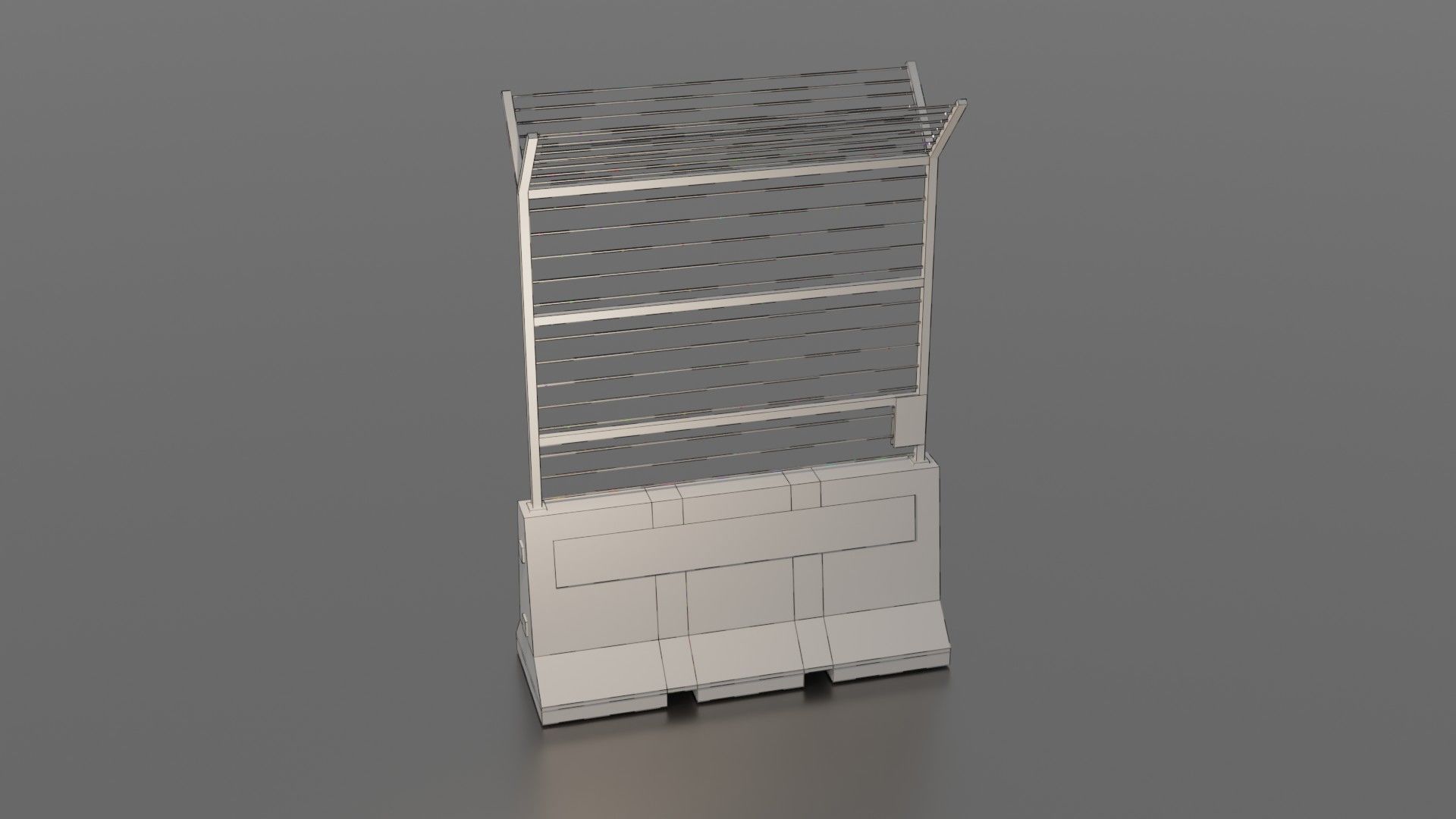 Concrete barrier  3D Model Collection_31
