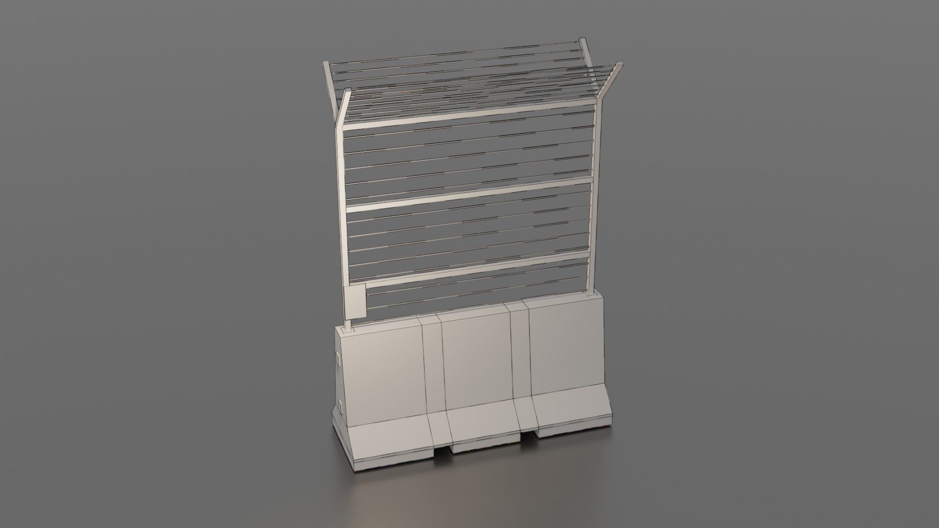 Concrete barrier  3D Model Collection_28