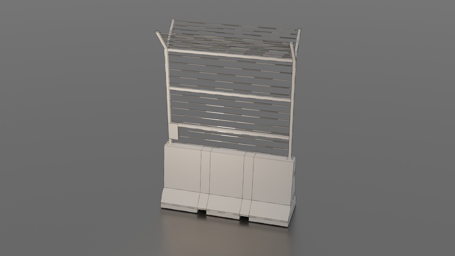 Concrete barrier  3D Model Collection_32