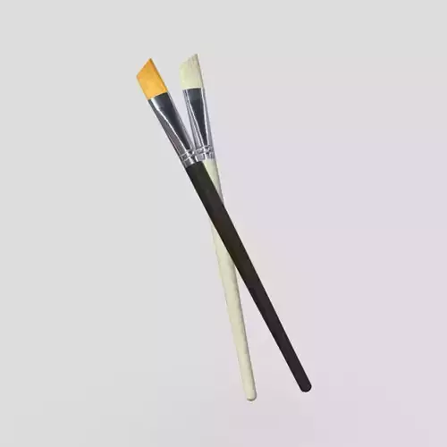 Paint Brush 2 Low-poly 3D model