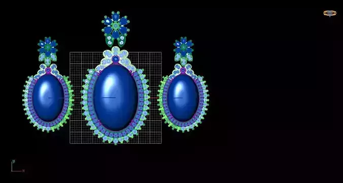 locket set three earrings