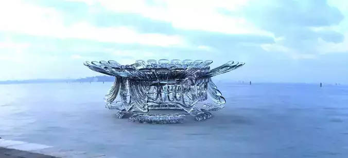 Ocean Dome open Modern Art 3D model