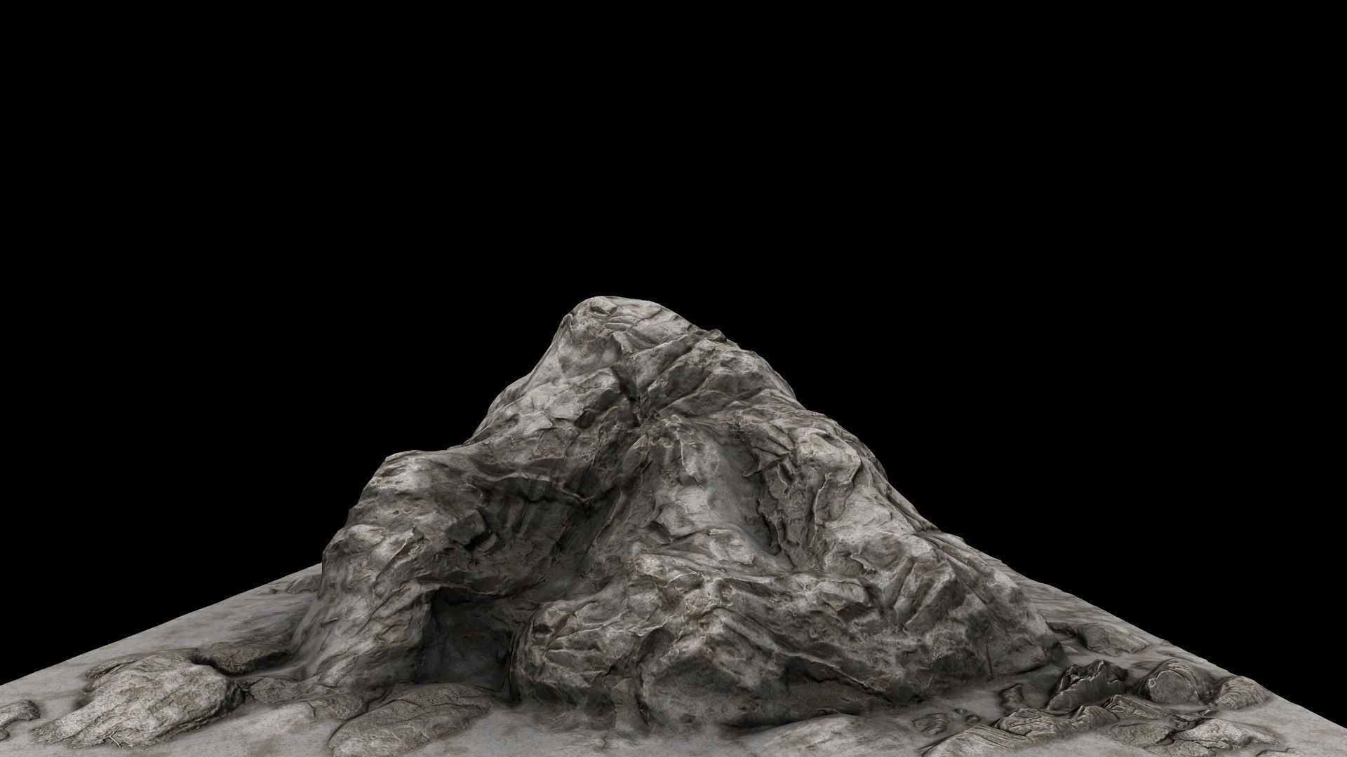 Cave Enterance 3D model_6