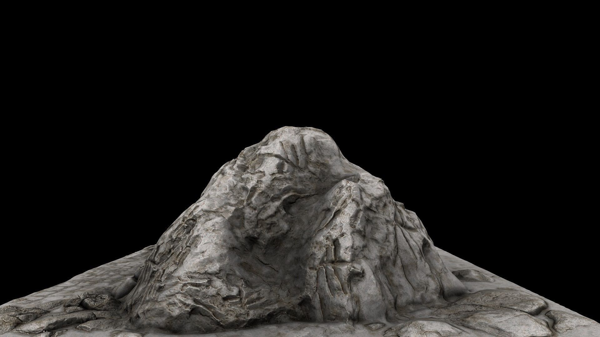 Cave Enterance 3D model_8