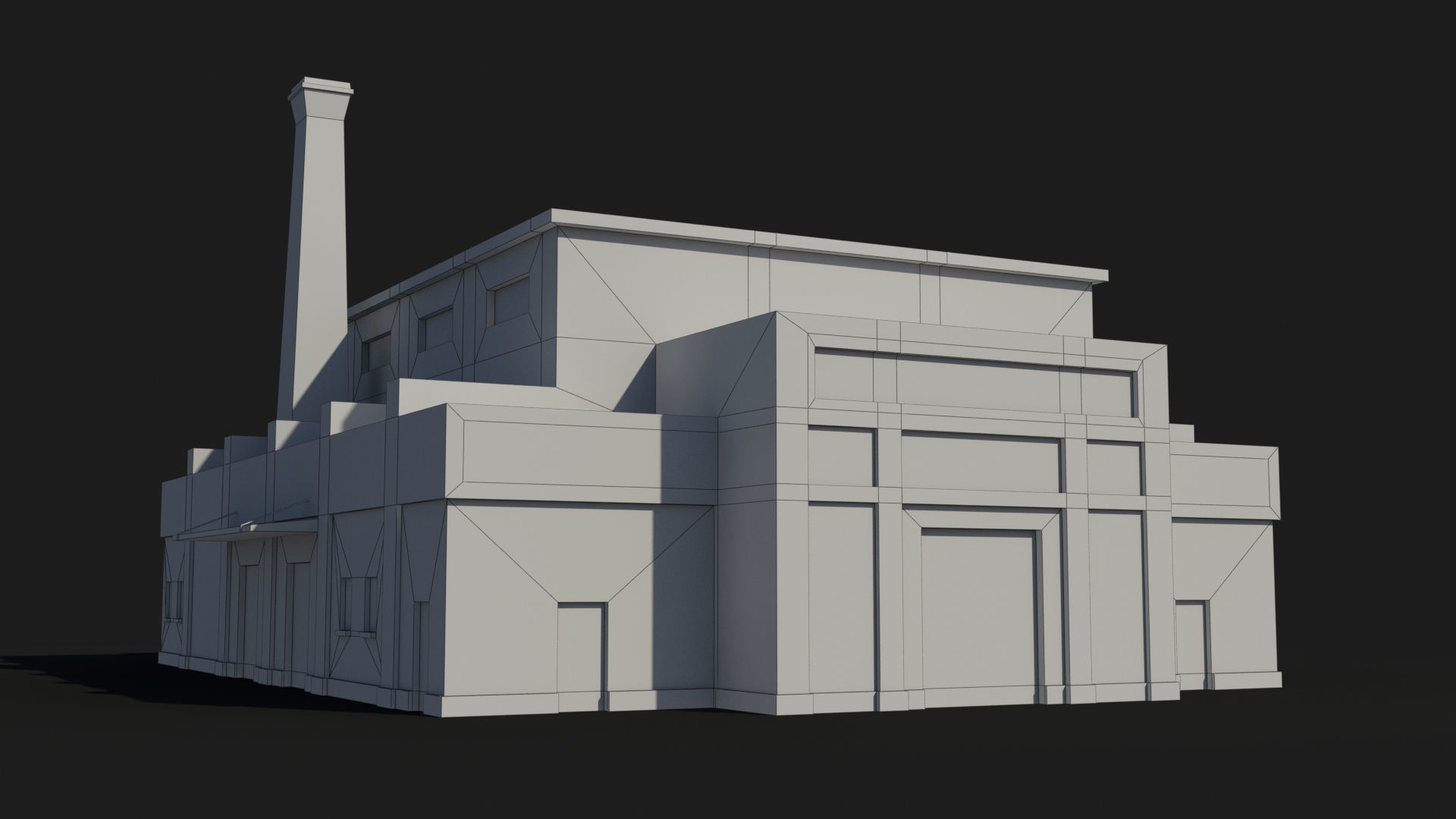 Factory xx1 Low-poly 3D model_6