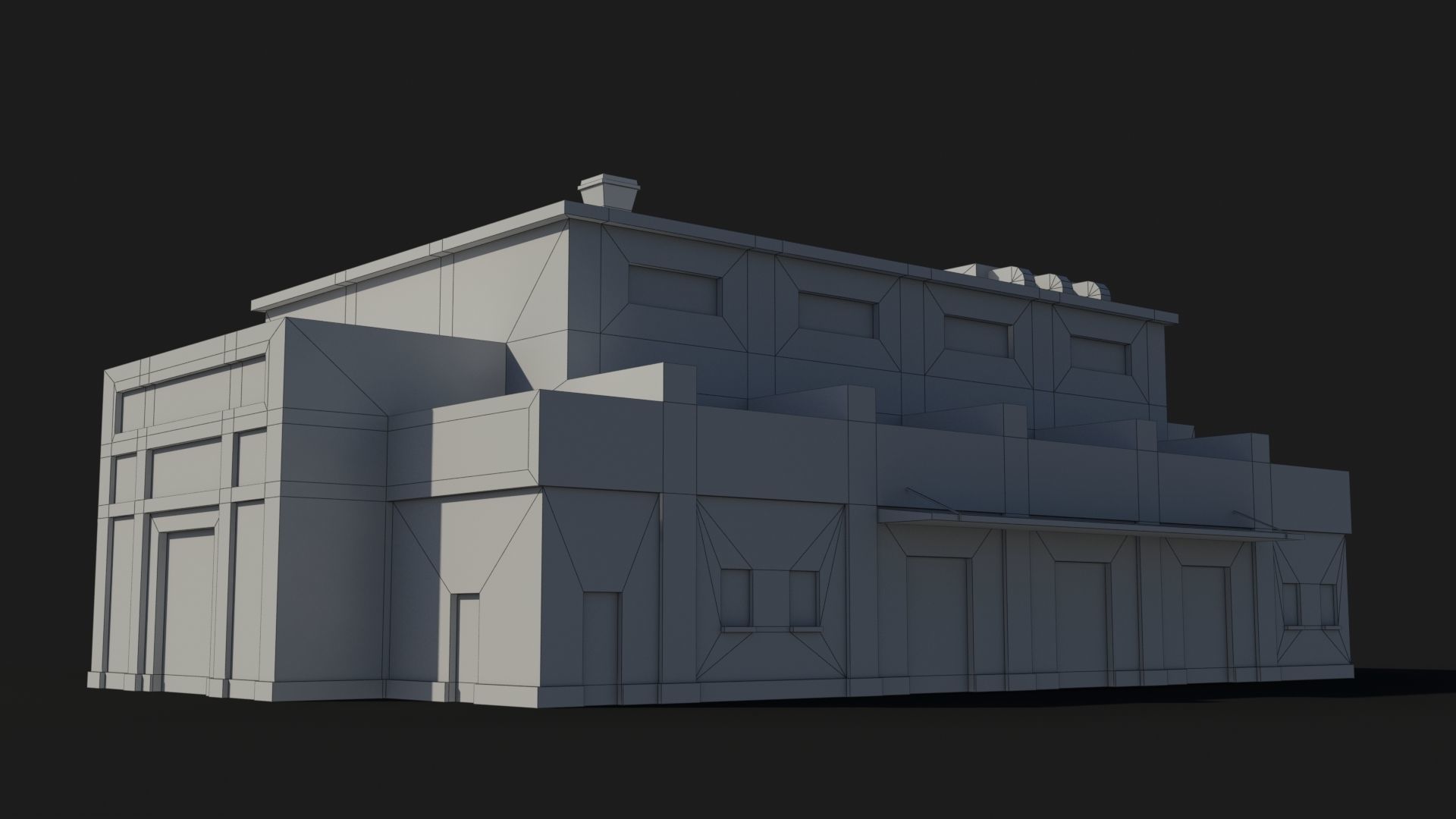 Factory xx1 Low-poly 3D model_8