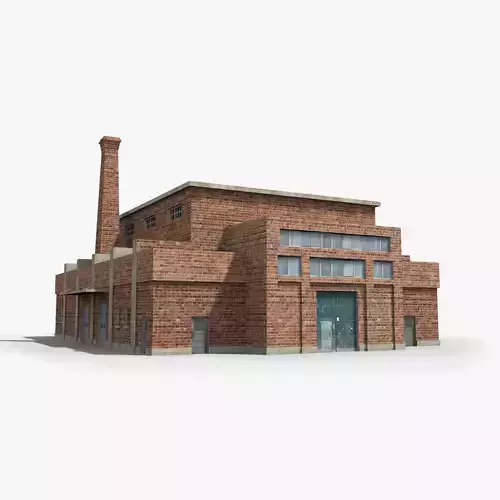 Factory xx1 Low-poly 3D model