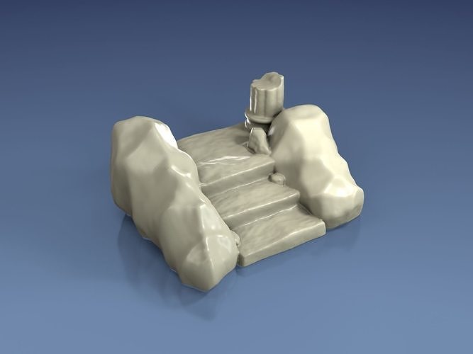 Props - Old Stairway 3DP 3D print model