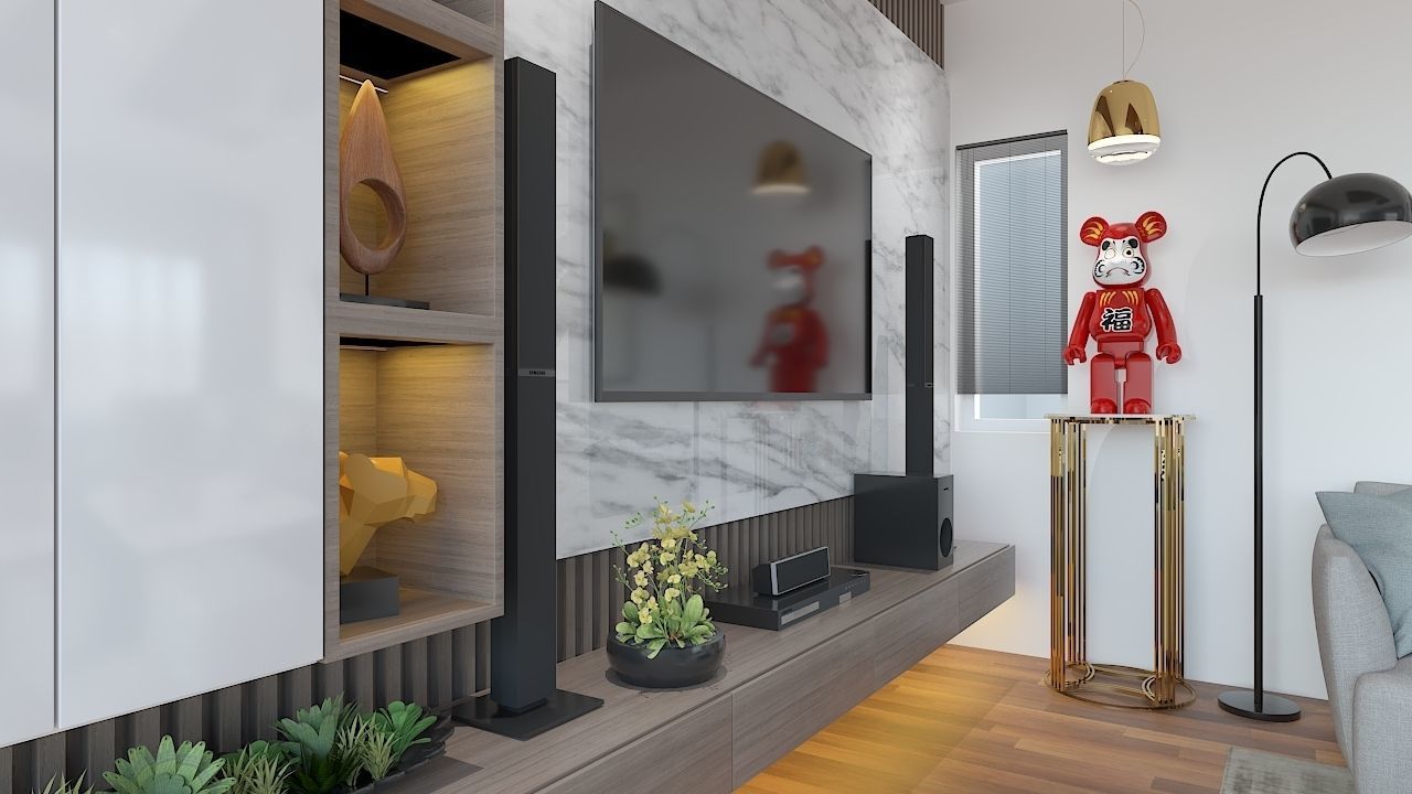 Living and Dining Interior Design - 1 3D model_2