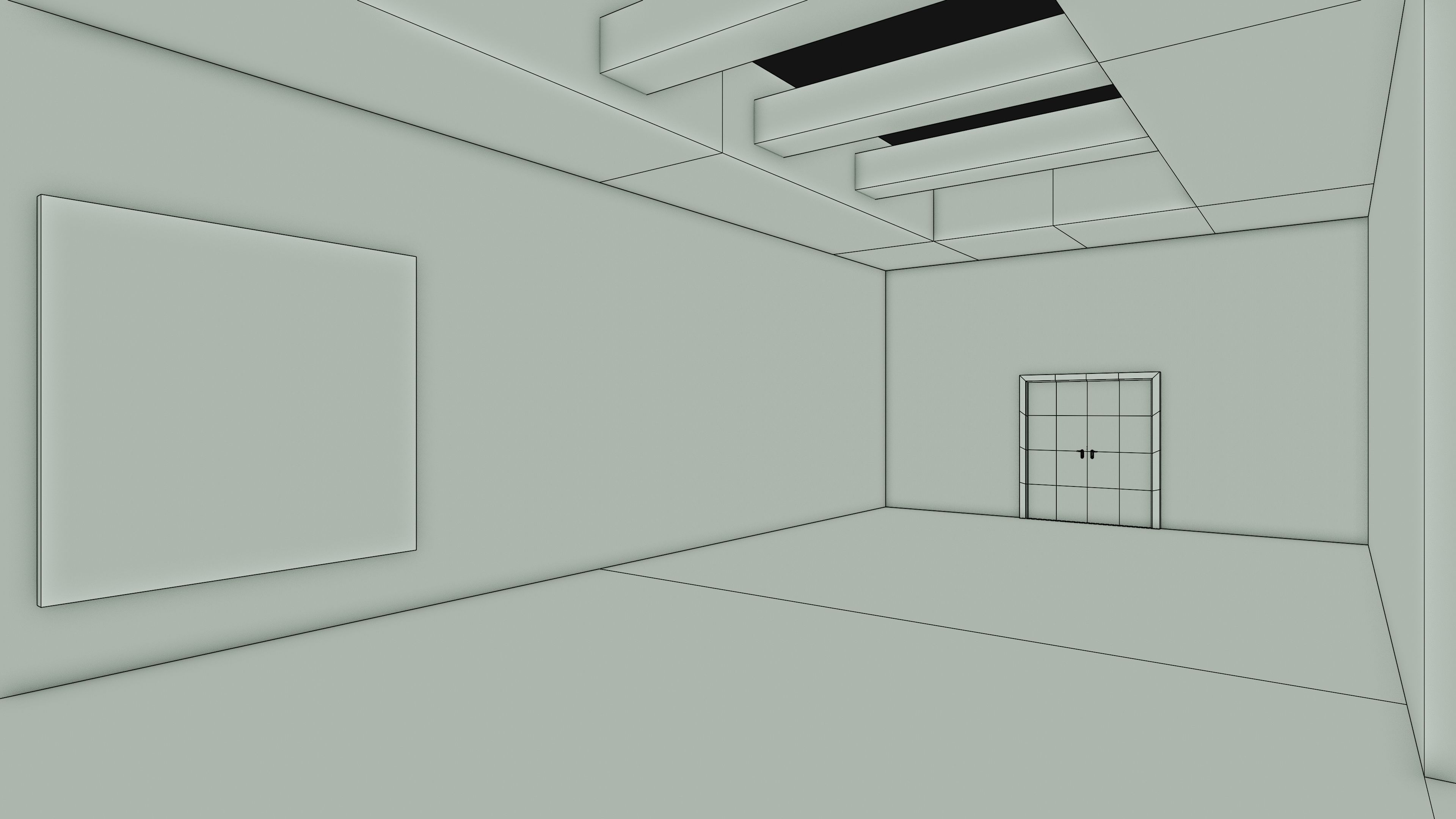 Art Museum Gallery Interior 6 Low-poly 3D model_17