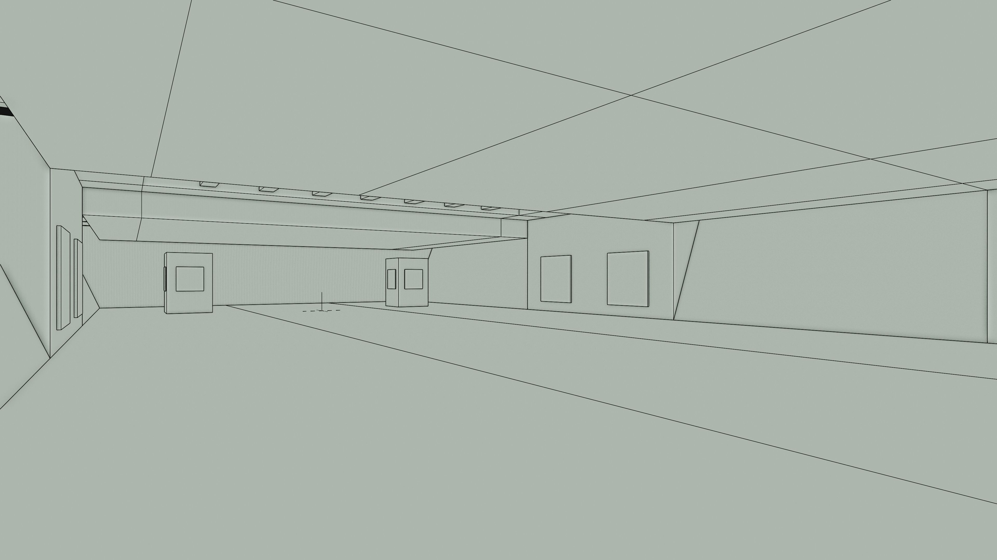 Art Museum Gallery Interior 6 Low-poly 3D model_12