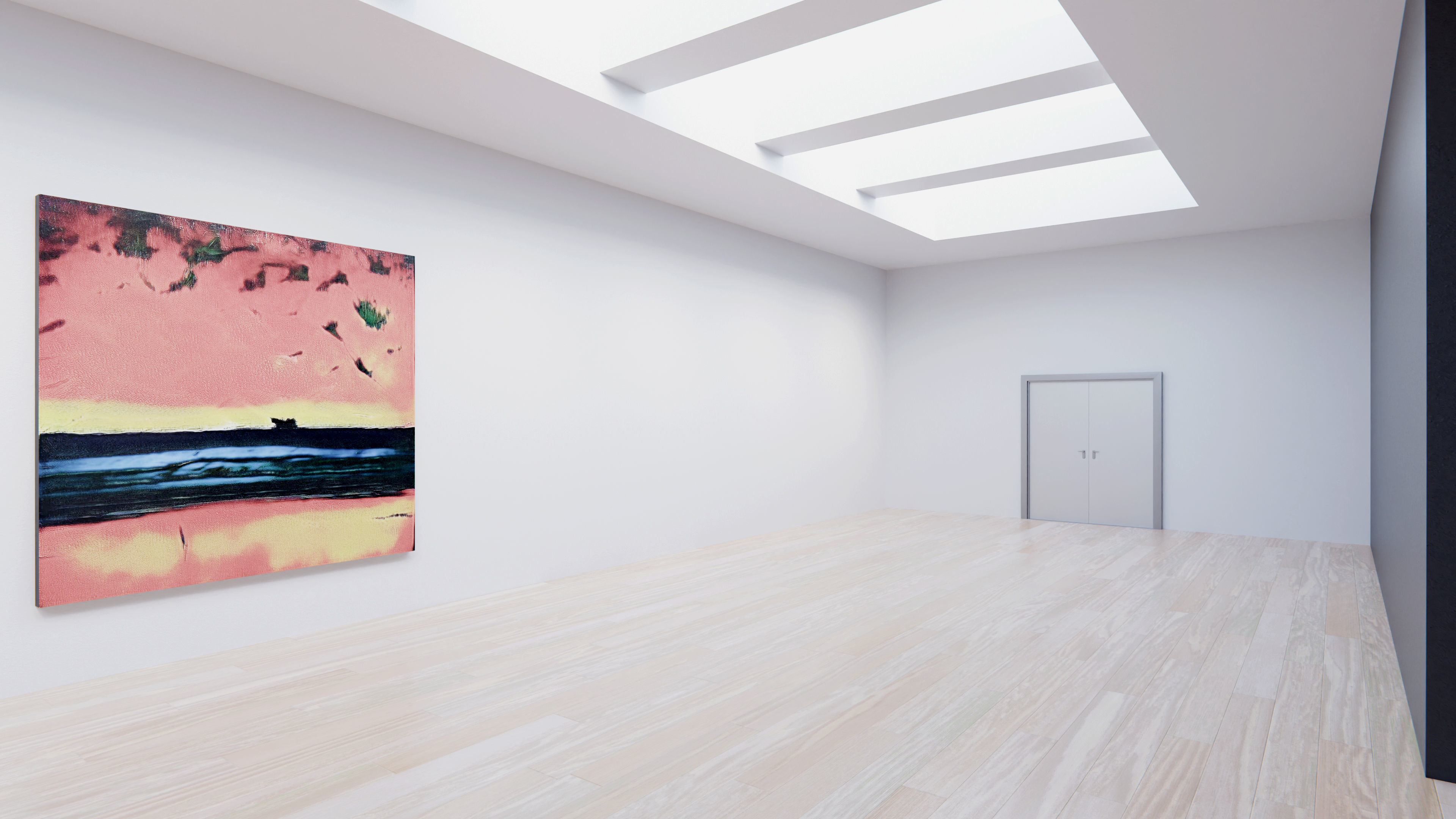 Art Museum Gallery Interior 6 Low-poly 3D model_7