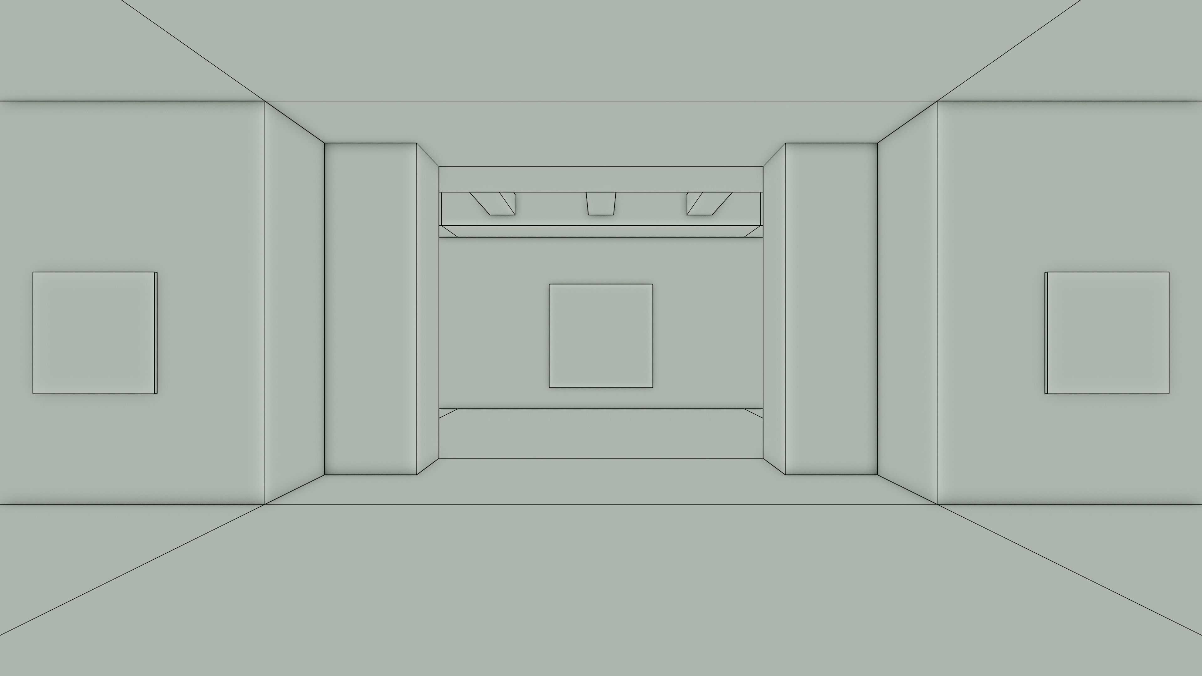 Art Museum Gallery Interior 6 Low-poly 3D model_16