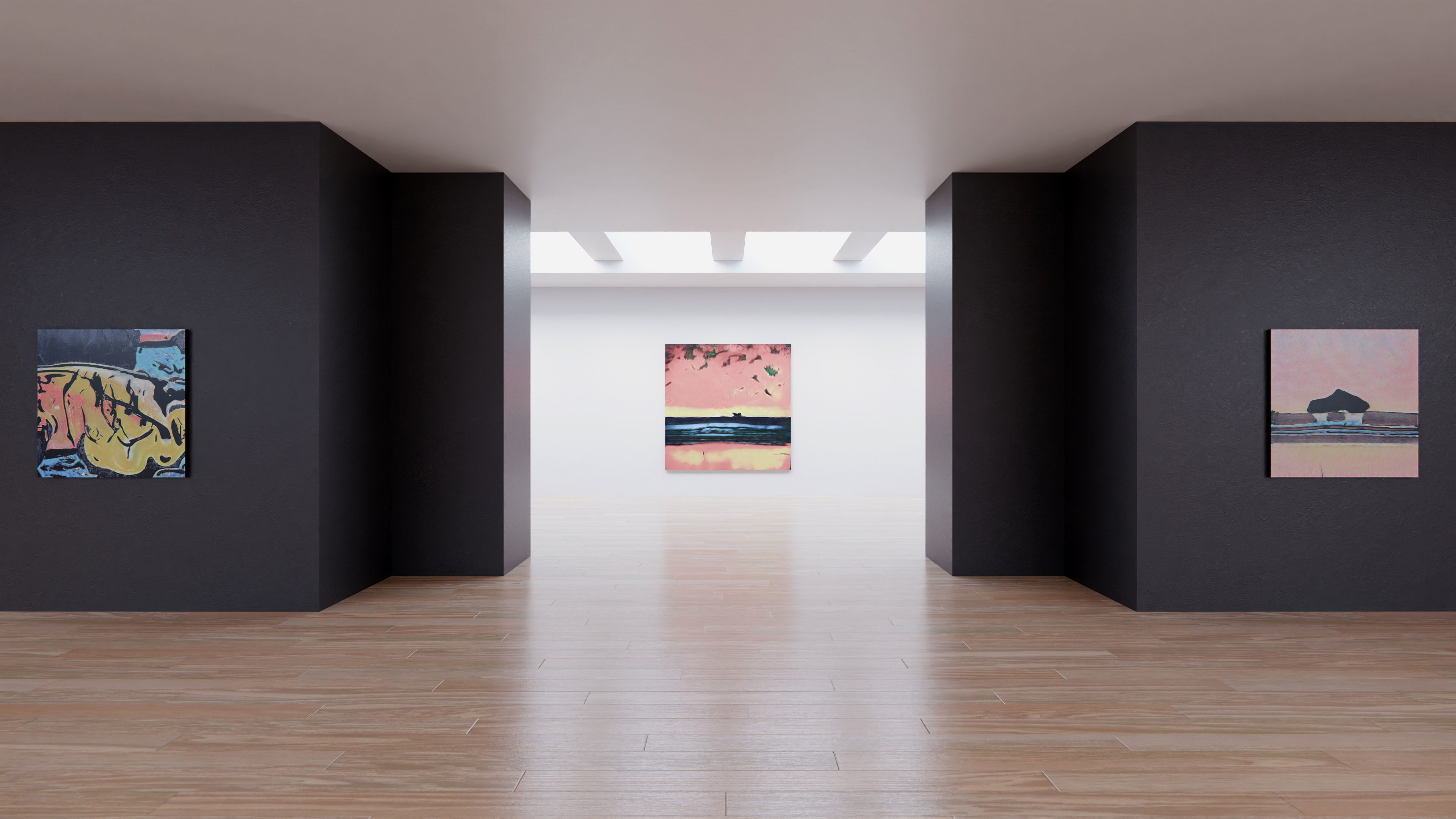 Art Museum Gallery Interior 6 Low-poly 3D model_6