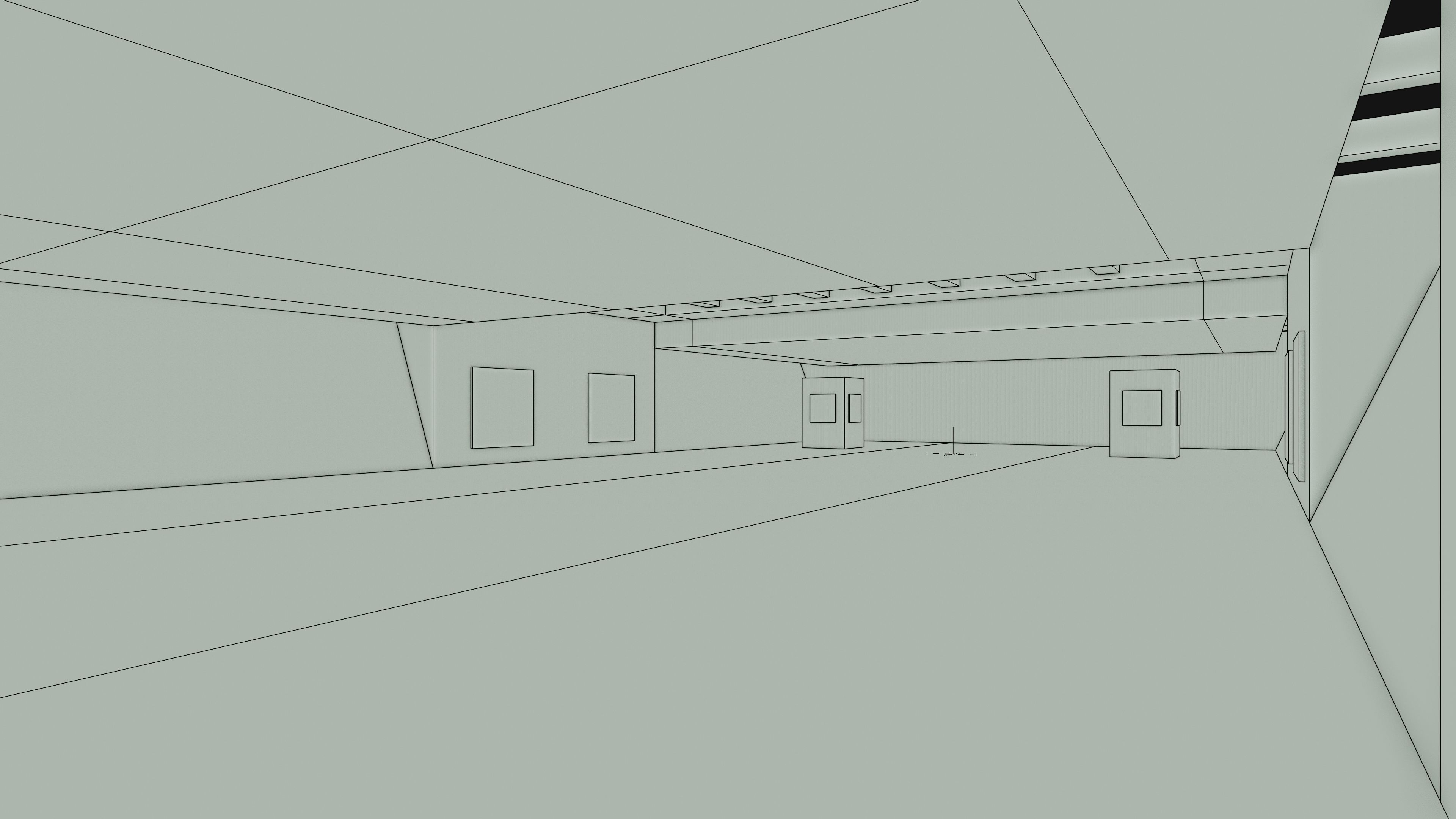 Art Museum Gallery Interior 6 Low-poly 3D model_15