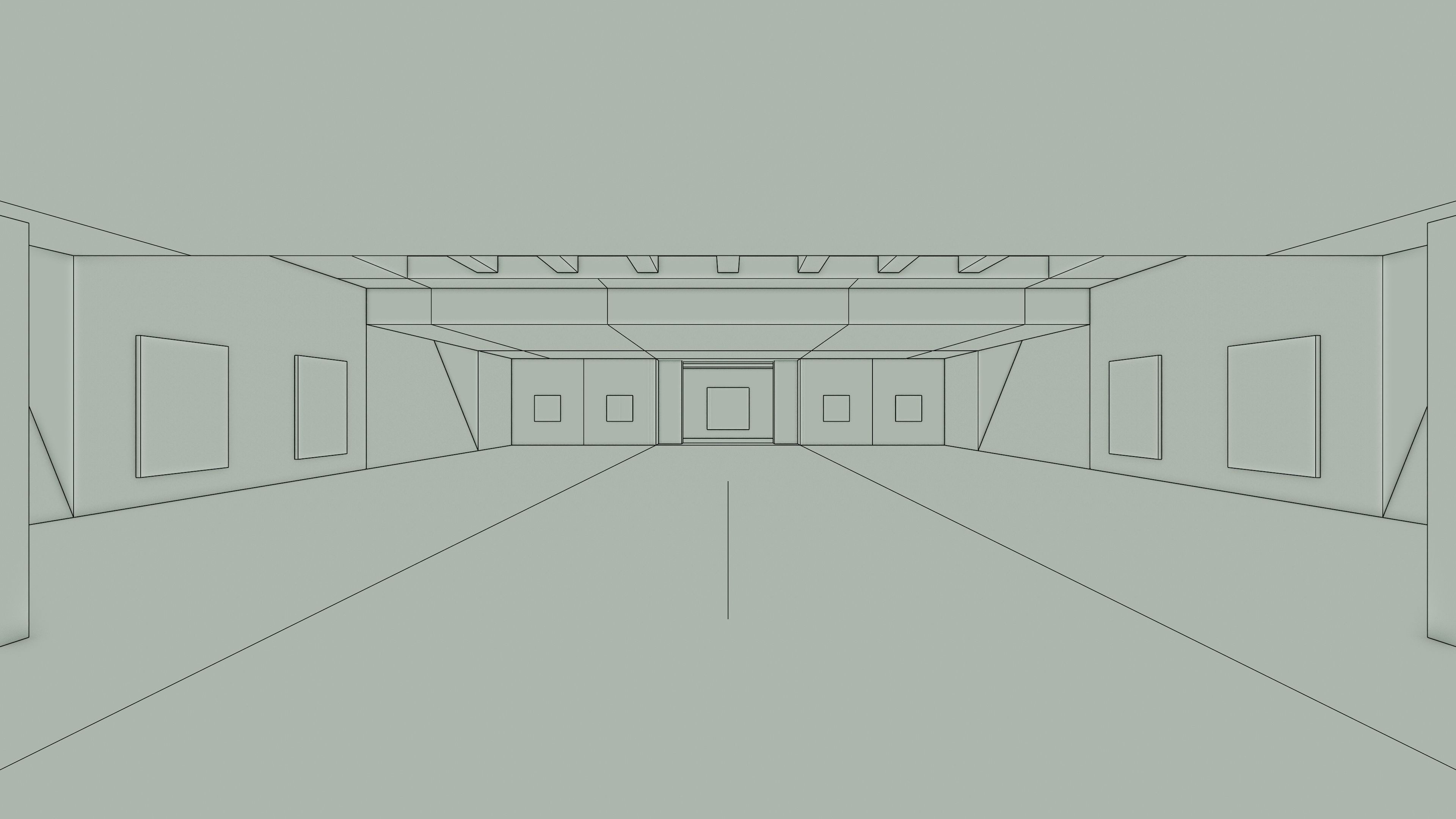 Art Museum Gallery Interior 6 Low-poly 3D model_10