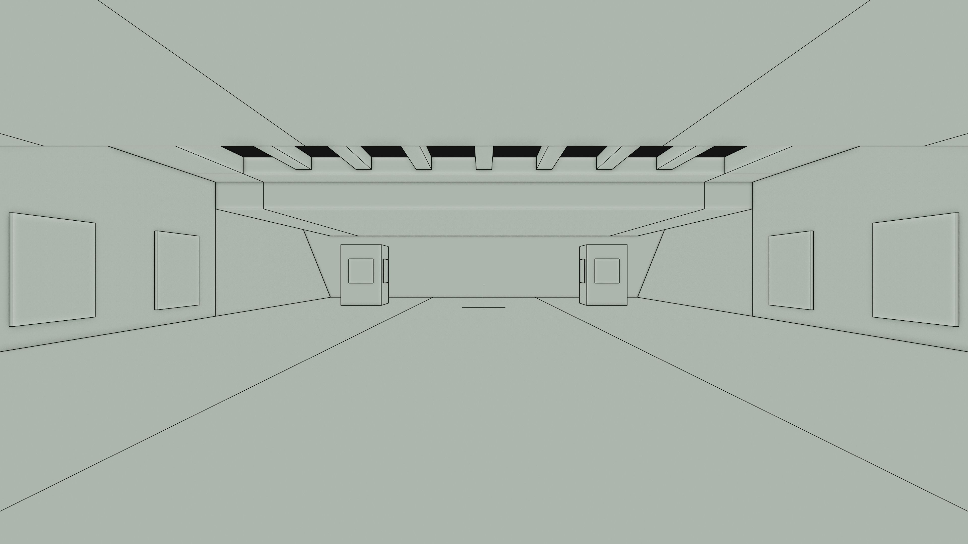 Art Museum Gallery Interior 6 Low-poly 3D model_13