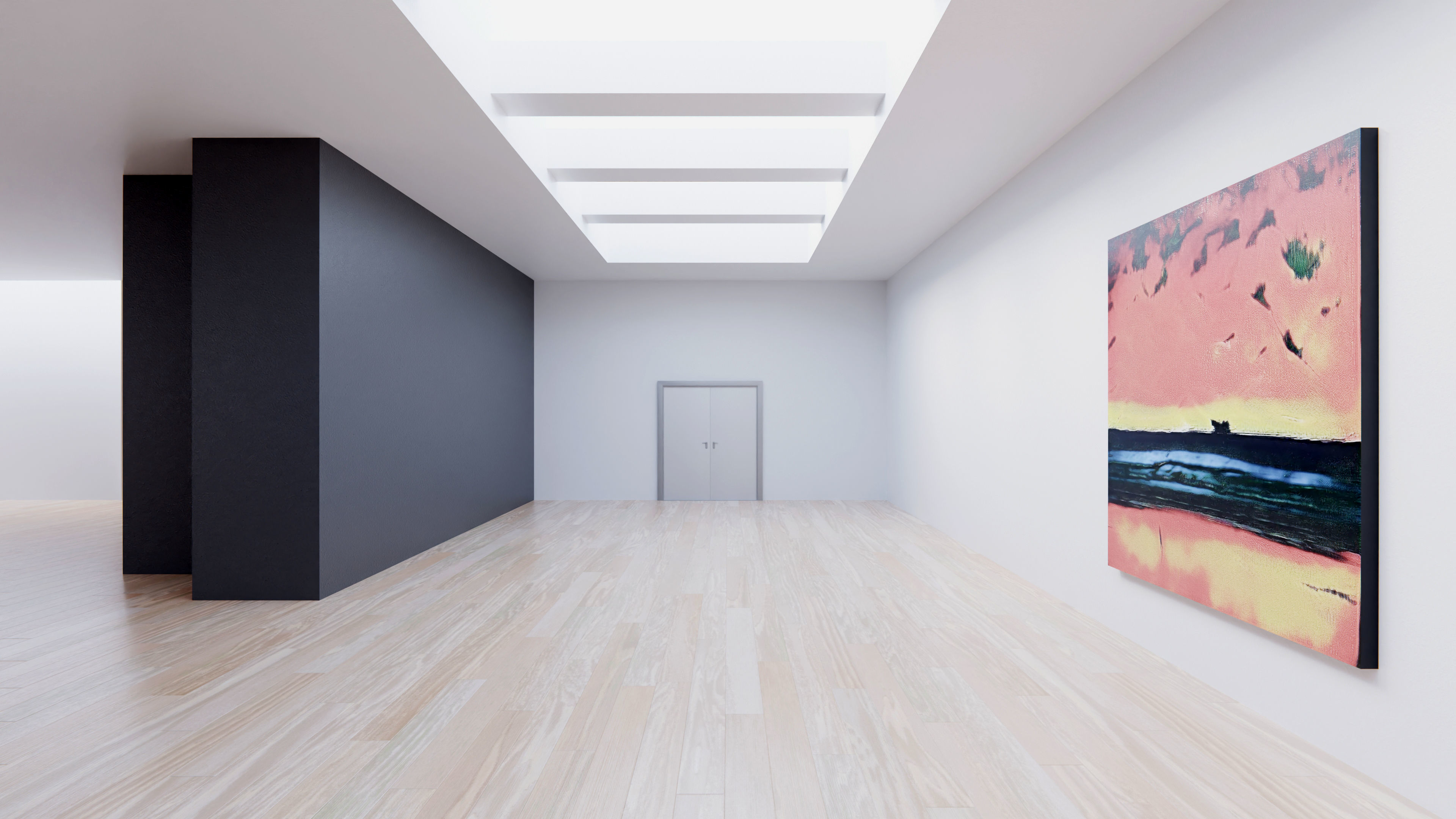Art Museum Gallery Interior 6 Low-poly 3D model_8