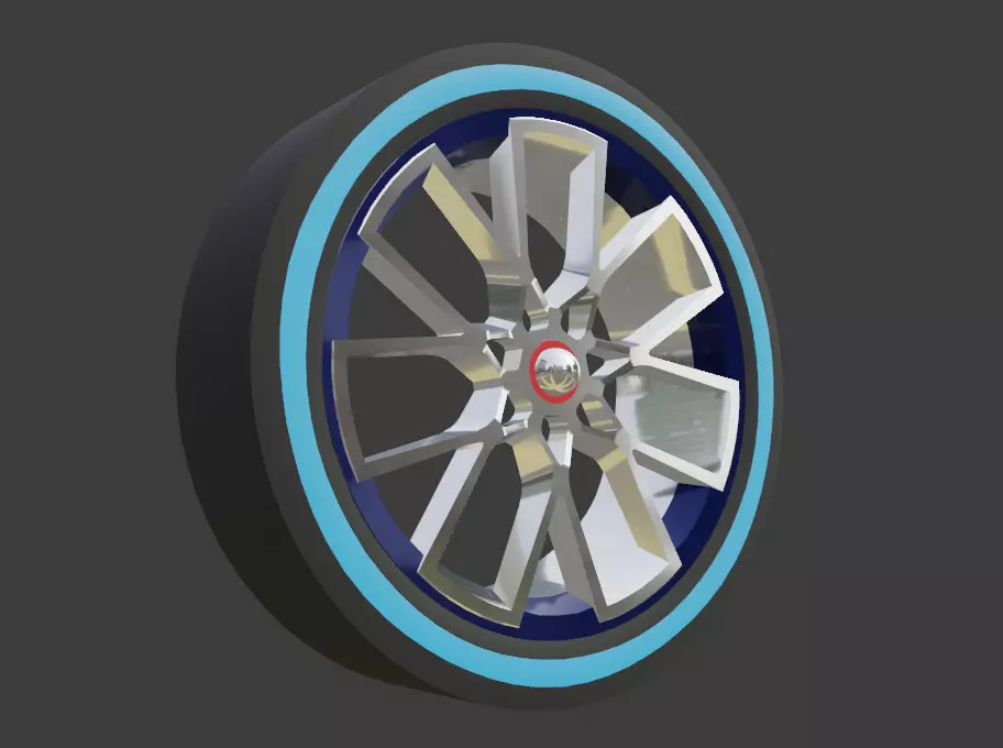 Bugatti GT Wheel 3D print model_0