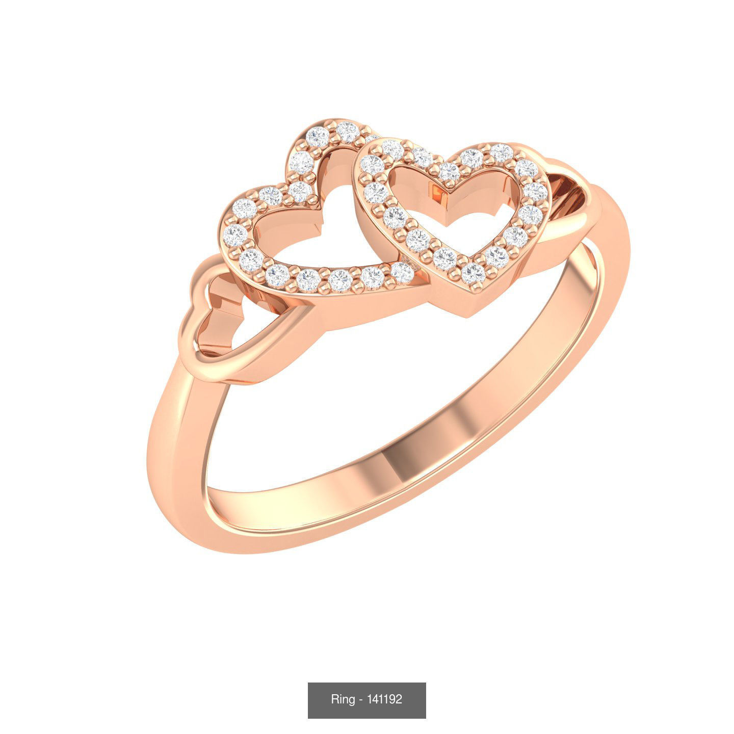 5 Heart Ring 3m stl render  3D Model Collection_1