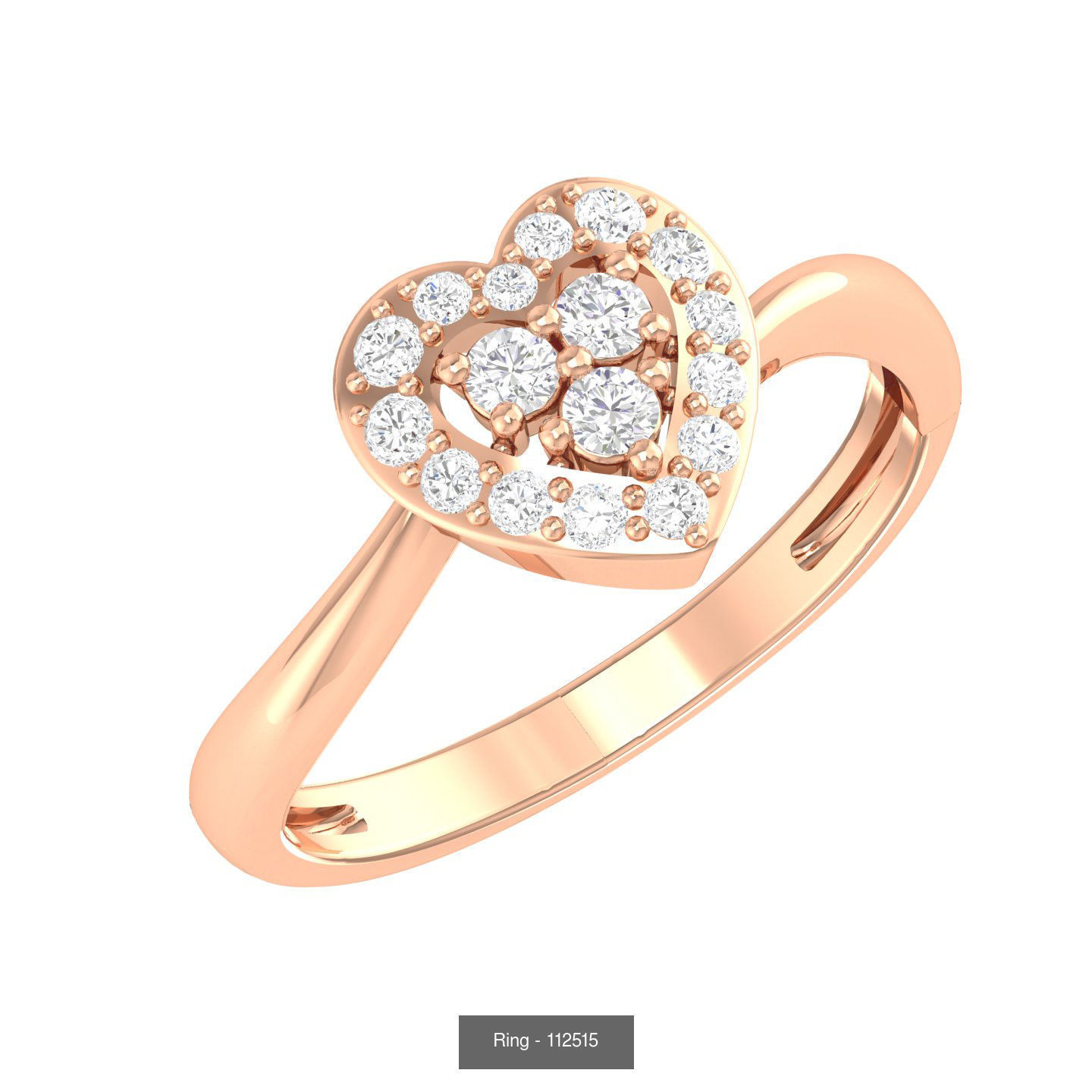 5 Heart Ring 3m stl render  3D Model Collection_5