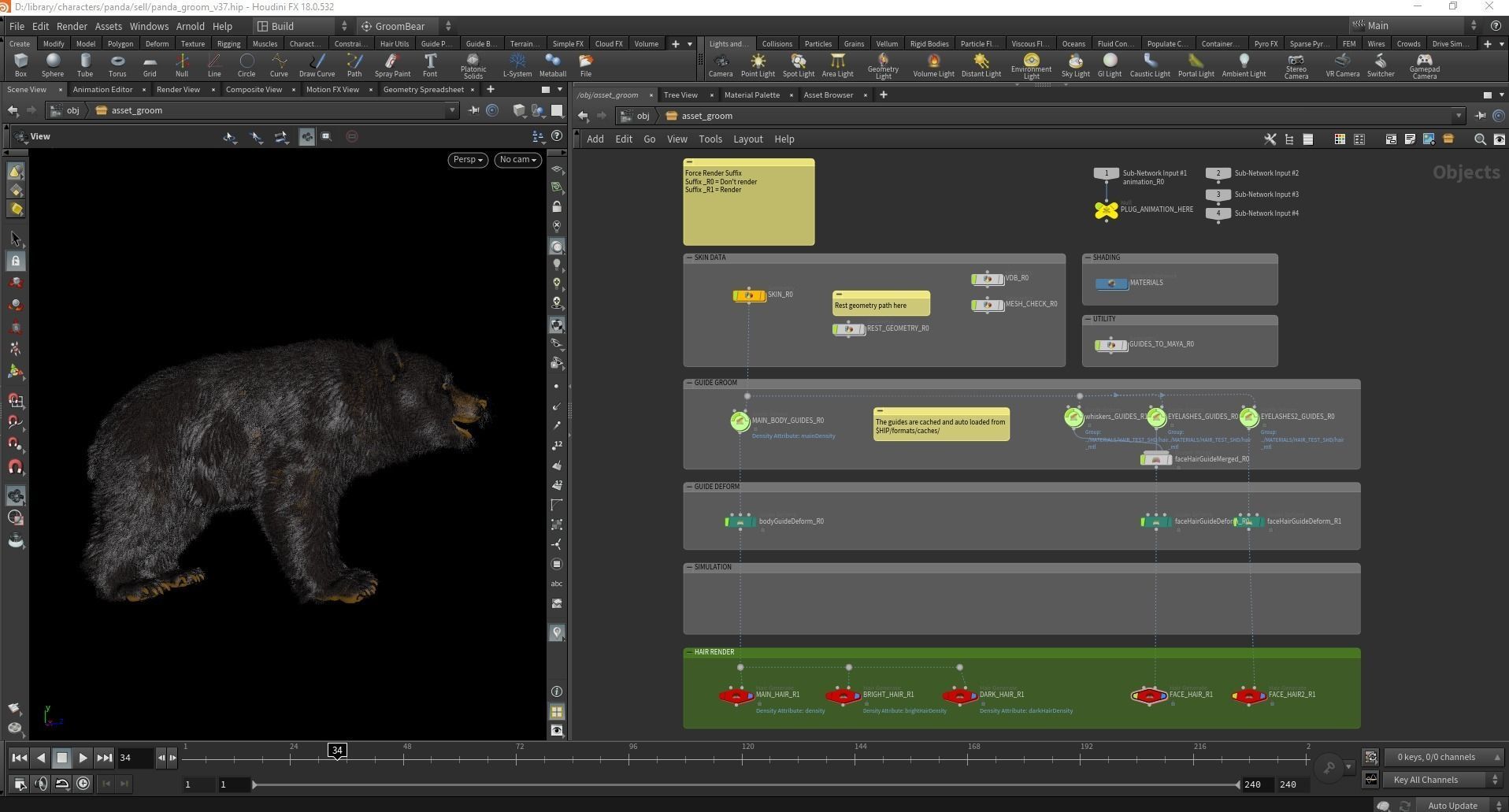 Giant Panda RIGGED 3D model_6
