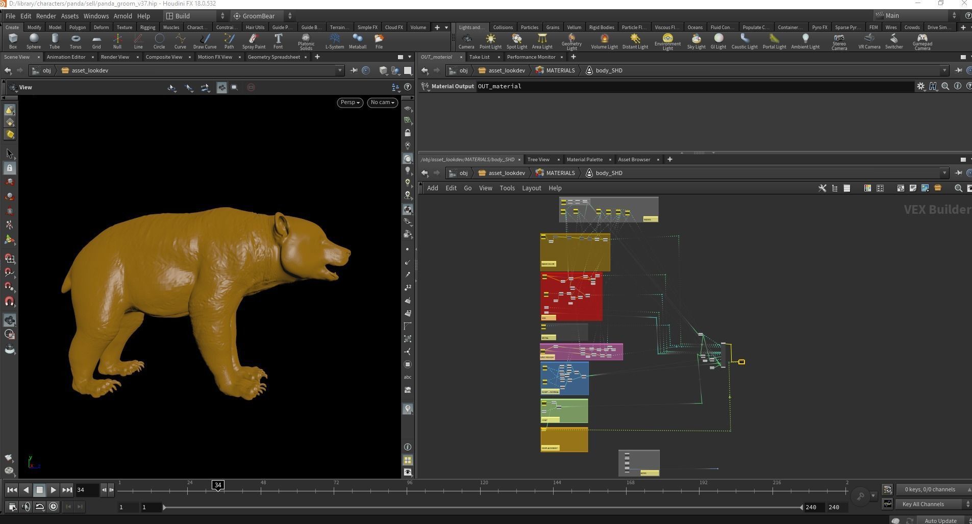 Giant Panda RIGGED 3D model_5