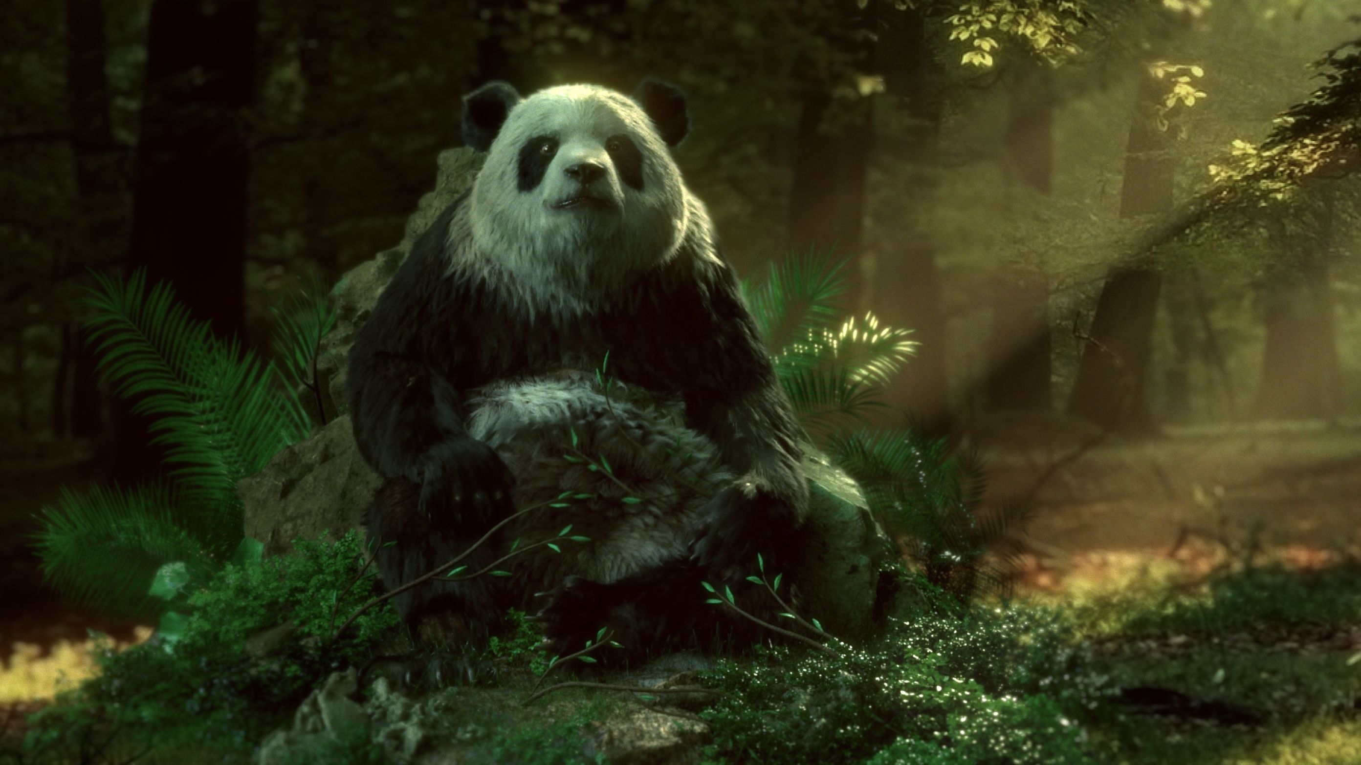 Giant Panda RIGGED 3D model_2